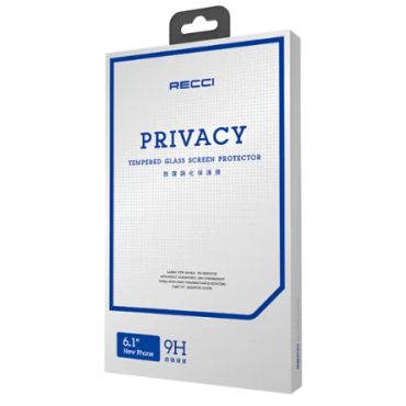 Recci Privacy Screen Protector Tempered Glass Anti Spy HD Clear [Anti-Scratch] [Bubble Free]