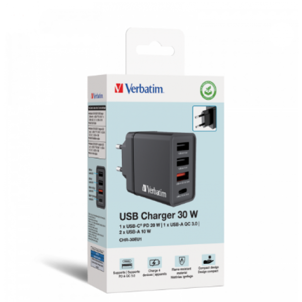 Verbatim USB Charger 30W 