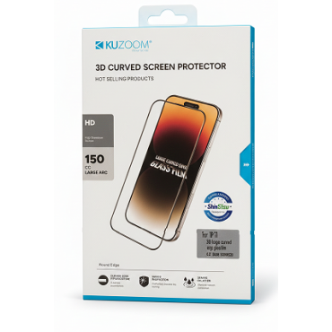 Kuzoom 3D Curved  Tempered Glass HD 150CC 